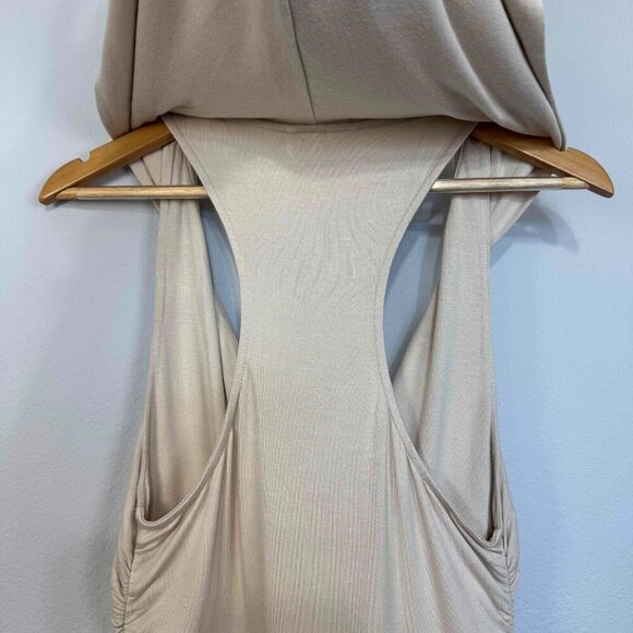 Free People Movement‎ Second Chance Hooded Jumpsuit Relaxed Fit Beige Size Small - Picture 8 of 16
